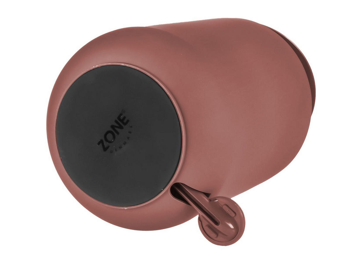 BAD ACCESSOIRES SET Nova 2tlg. peach red (pfirsich rot) - Rot, Kunststoff (23/29/23cm) - Zone Denmark