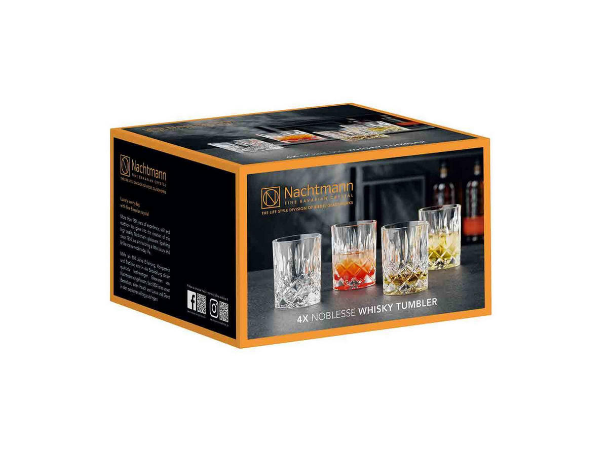 WHISKYGLÄSER Noblesse transparent 295 ml 8er Set - Transparent, Glas (0.295L) - Nachtmann