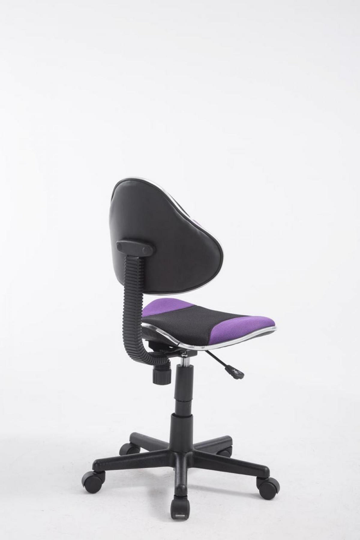 JUGENDDREHSTUHL Microfaser lila - Lila/Schwarz, Kunststoff/Textil (45/115/43cm) - CLP