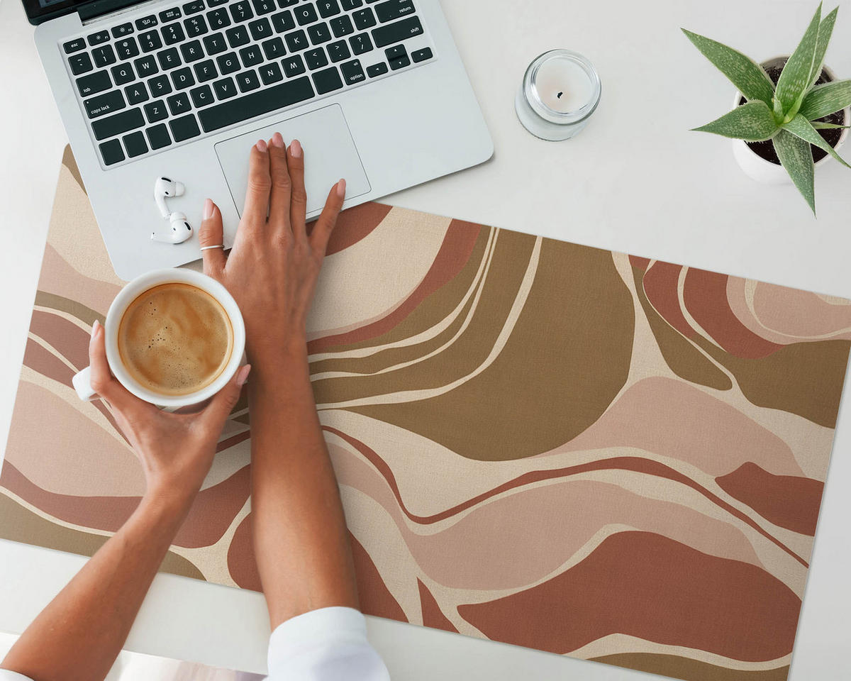 SCHREIBTISCHUNTERLAGE 90x45 cm Beige - Beige, Kunststoff (1.6/90/45cm) - Wallfluent