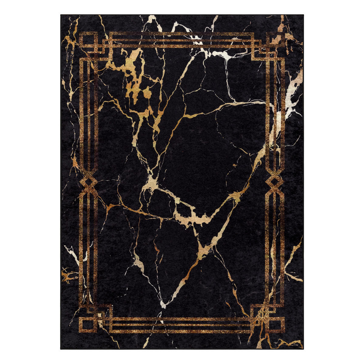 TEPPICH Miro 140/190 cm - Schwarz, Textil (140/190cm) - rugsX