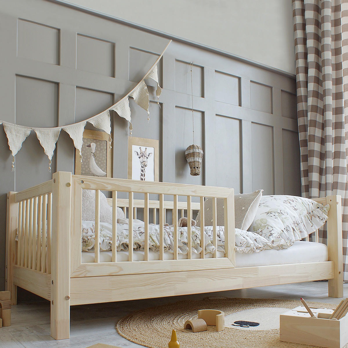 POSTEL 90/190 Sybil Přírodní dřevo - hnědá, dřevo (90/190cm) - Petits-meubles