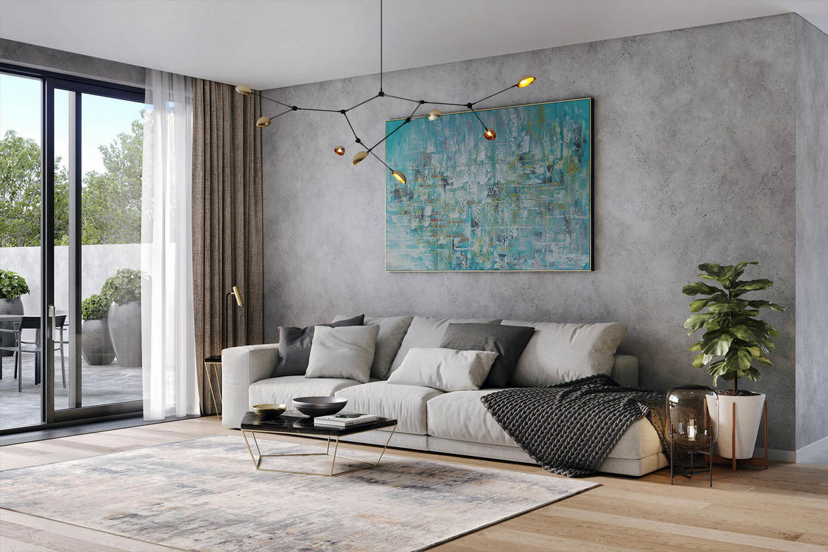 XXL ÖLGEMÄLDE Blau 180/120 cm - Blau/Beige, Holz/Textil (180/120cm) - KUNSTLOFT