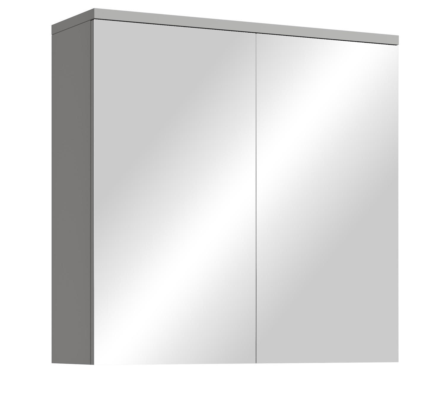 SPIEGELSCHRANK Toledo Grau Matt - 60 x 20 x 60 cm - Grau, Holz (60/60/20cm) - Badplaats