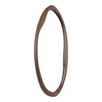 WANDSPIEGEL Yin Braun - Dunkelbraun, Metall (60/120/4cm) - Fragix