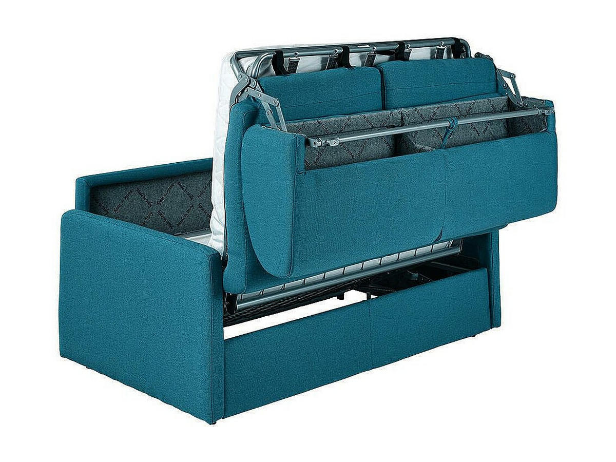SCHLAFSOFA - 3 Personen - stoff - türkisblau Calife - Türkis, Textil (170/85/223cm) - Vente-Unique