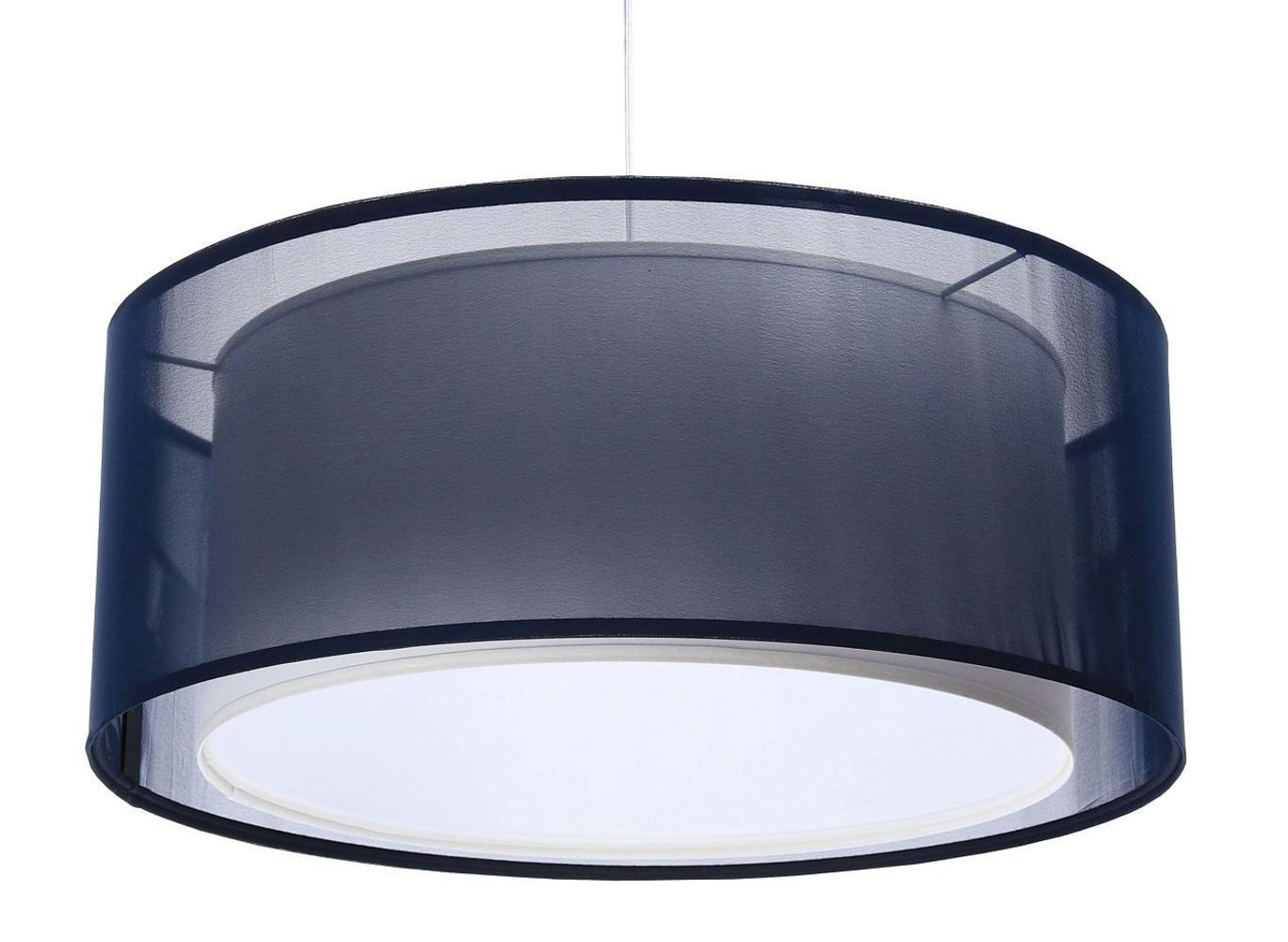 HÄNGELEUCHTE Blau 60/22 cm - Blau/Weiß, Kunststoff (60/1.5/22cm) - ONZENO