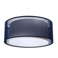 HÄNGELEUCHTE Blau 60/22 cm - Blau/Weiß, Kunststoff (60/1.5/22cm) - ONZENO