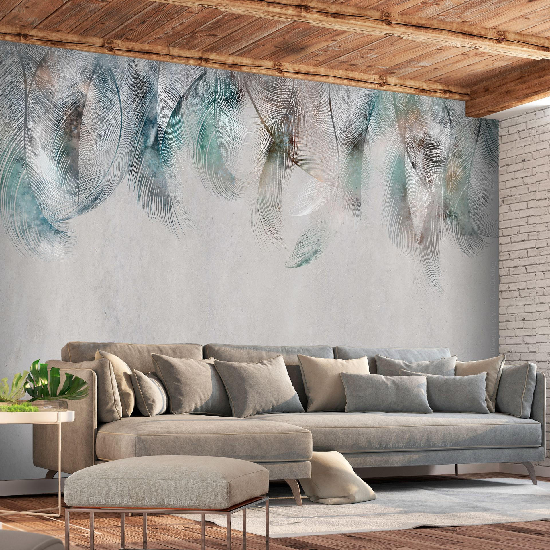 VLIESTAPETE Bunt 200/140 cm - Multicolor/Grau, Textil (200/1cm) - KUNSTLOFT