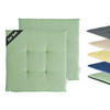 SITZKISSEN DOVE CHAIRPAD - Grün, Textil (40/40/2cm) - Tom Tailor