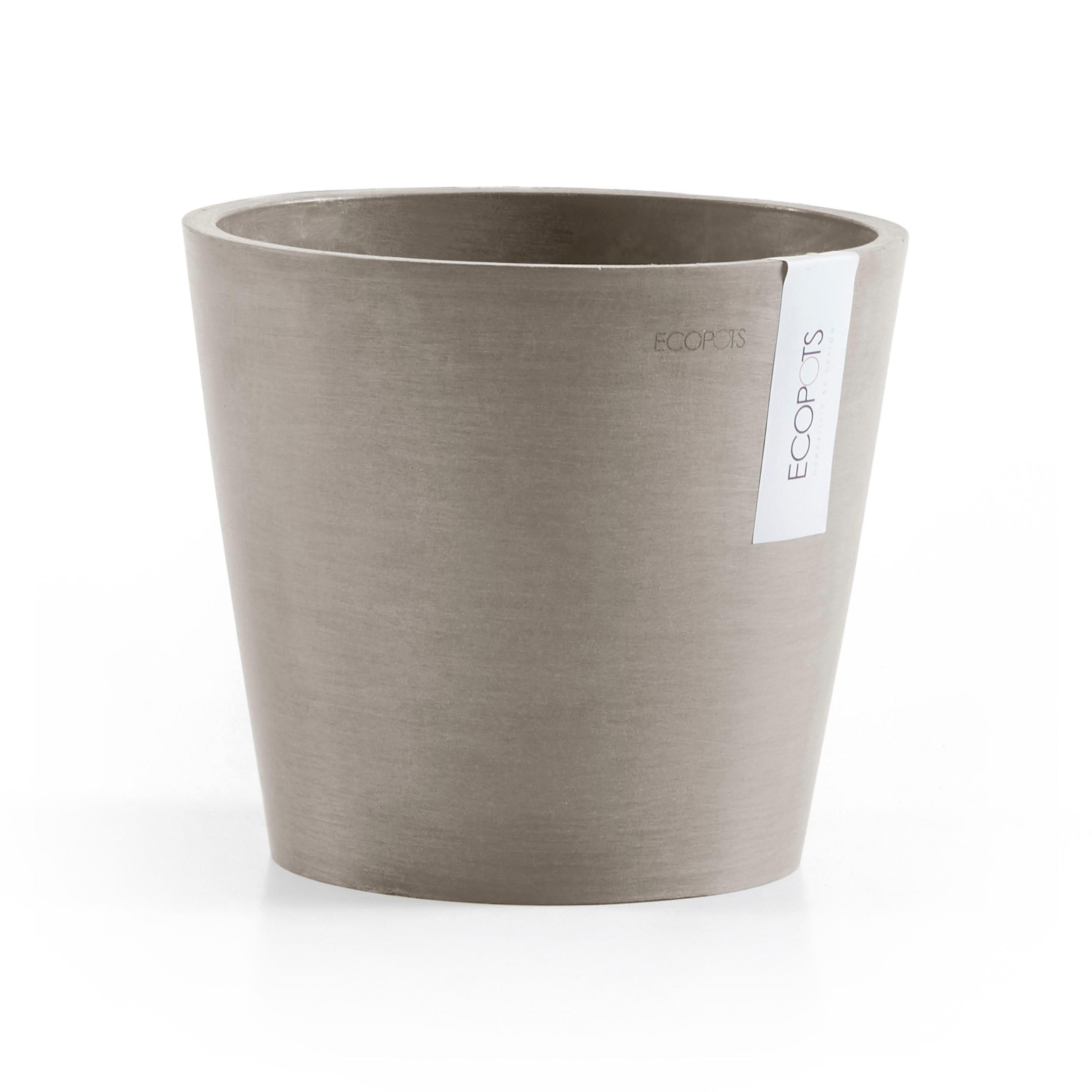 BLUMENTOPF Amsterdam 20/17,1 cm Taupe - Taupe, Kunststoff (20/17.1cm) - Ecopots