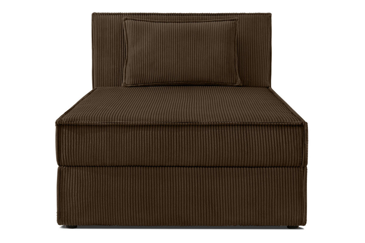 BOXSPRINGBETT ROTI Einzelbett, dunkelbraun - Dunkelbraun/Schwarz, Holz/Holzwerkstoff (100/200cm) - KONSIMO®