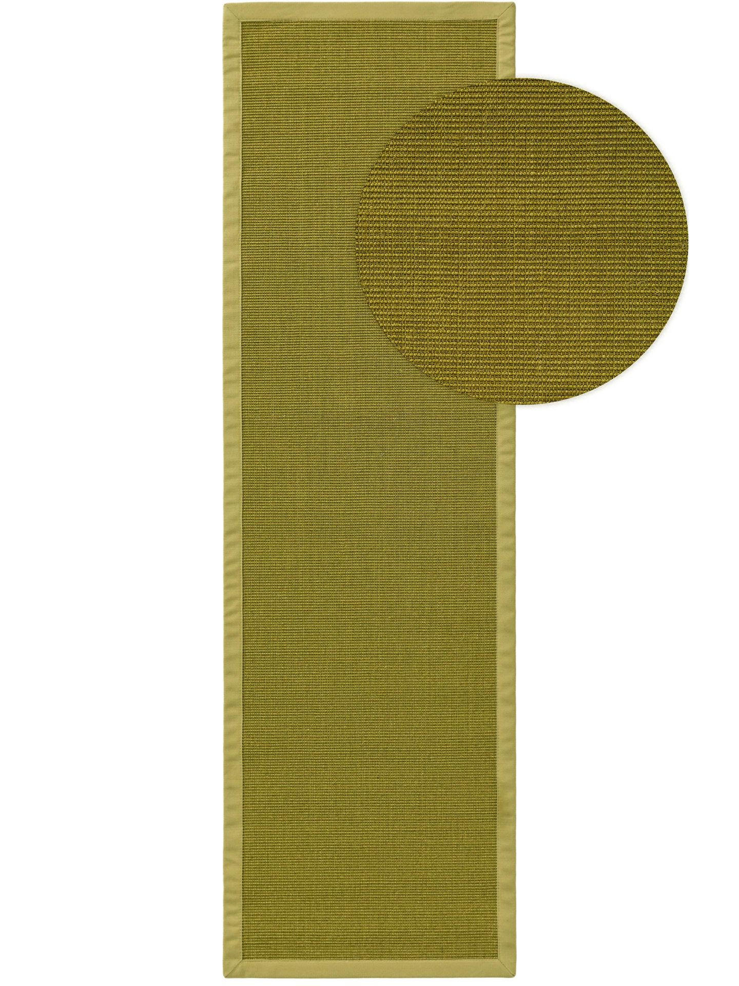 TEPPICH Sisal Sana Grün - Grün, Naturmaterialien (70/1cm) - KUNSTLOFT