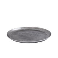 SCHALE Afta Silber 50/50/3cm - Silberfarben, Metall (3cm) - PTMD Collection