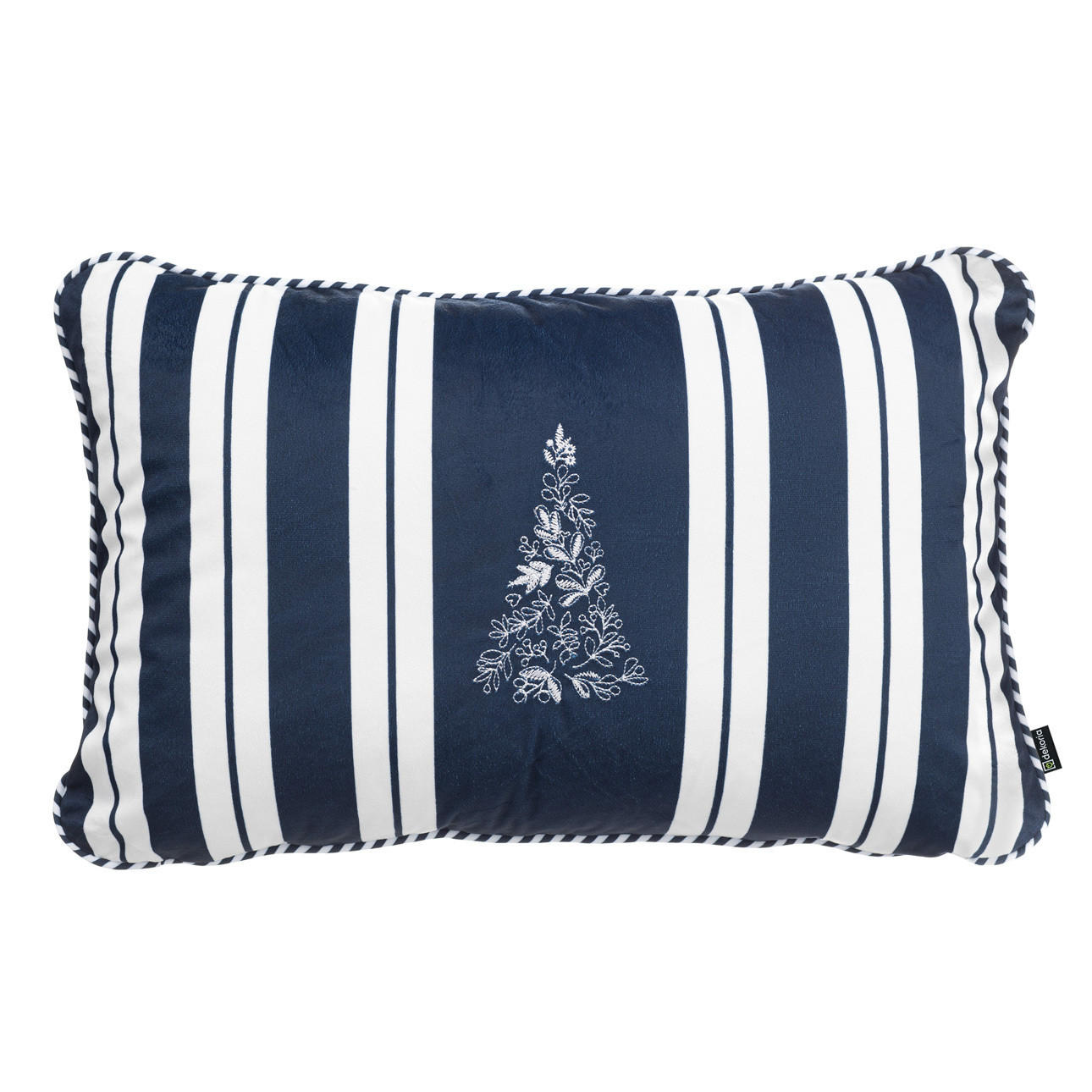 KISSENHÜLLE Blue & White Noel 60x40 cm - Blau, Textil (40/60cm) - Dekoria