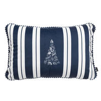 KISSENHÜLLE Blue & White Noel 60x40 cm - Blau, Textil (40/60cm) - Dekoria