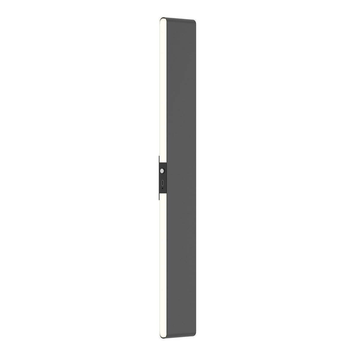 AKKU-WANDLEUCHTE inkl. Fernbedienung - Dimmbar - Aluminium - Schwarz, Metall (7/47/46cm) - home24