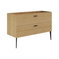 WASCHBECKENUNTERSCHRANK - 120 cm x 46 cm - holz - naturfarben hell Sarone - Naturfarben, Holz (120/55/46cm) - Vente-Unique