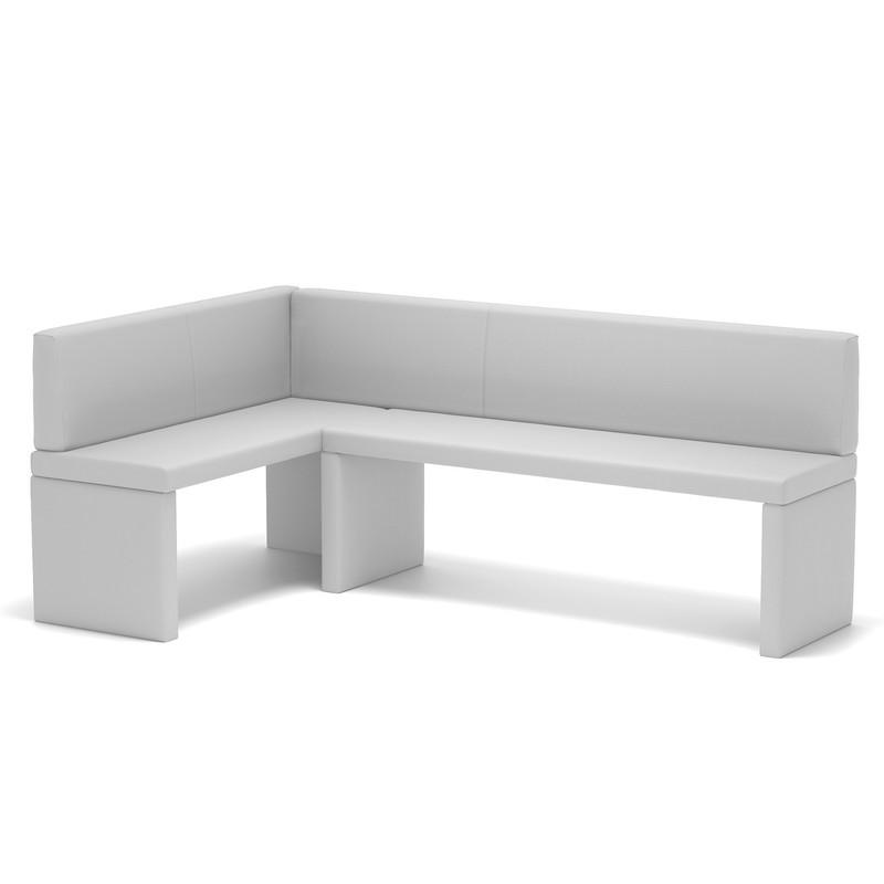ECKBANK links OWEN Kunstleder, 142/196 cm Weiß - Weiß, Holz/Kunststoff (142/196cm) - Idohome