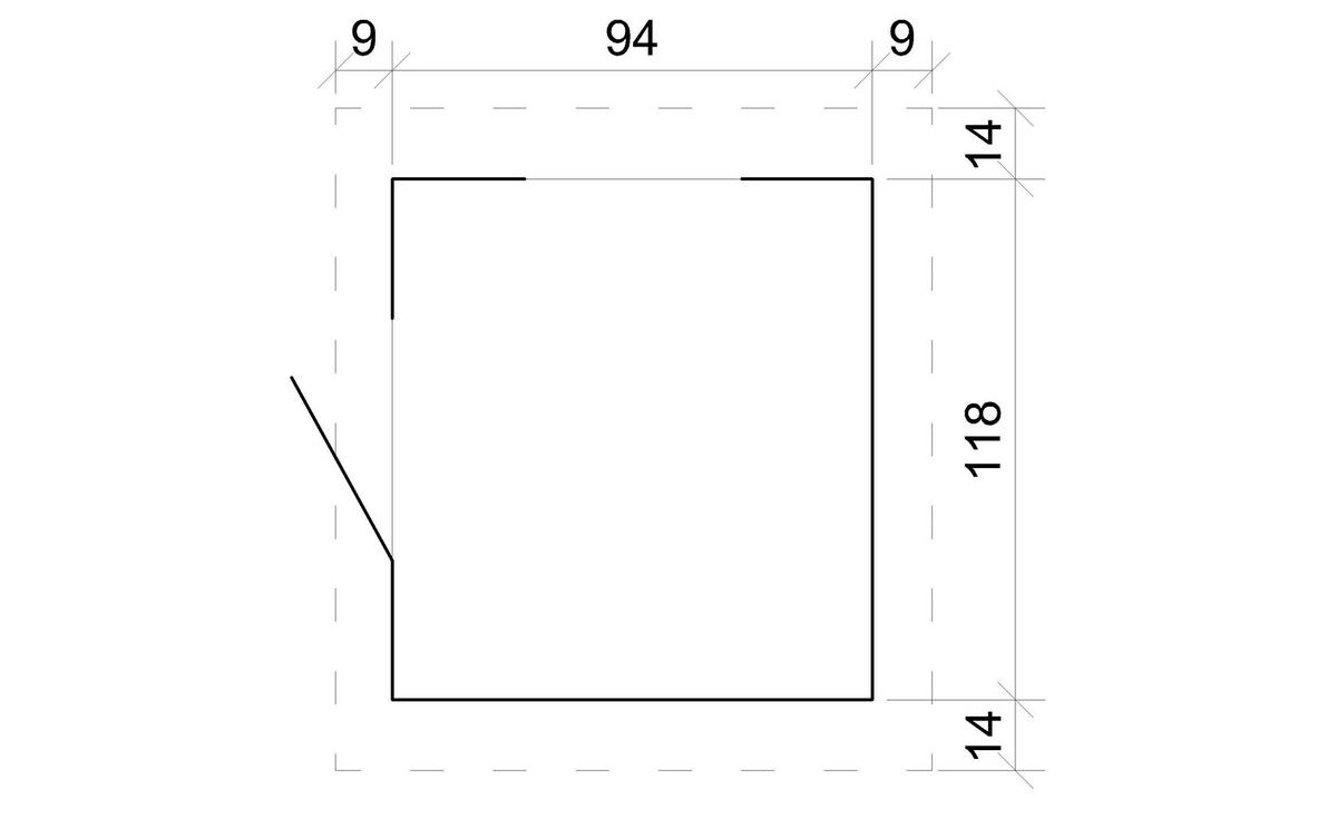 KINDERSPIELHAUS aus Holz MIT BÖDEN - B112xL146xH152 cm/1,1m2 - M550 - Beige, Holz (146/152/112cm) - Timbela