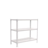 SCHWERLASTREGAL Baby Metal Shark HxBxT 90 x 90 x 50 cm Fachlast 180 kg Weiß - Weiß, Metall (90/90/50cm) - PROREGAL