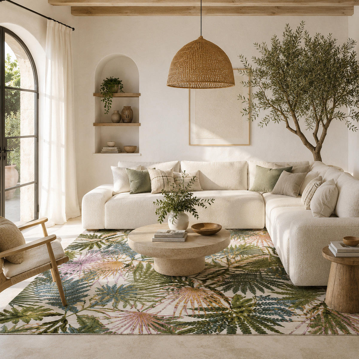 IN- & OUTDOOR TEPPICH MALIBU - Rosa, Textil (120/180cm) - Pergamon