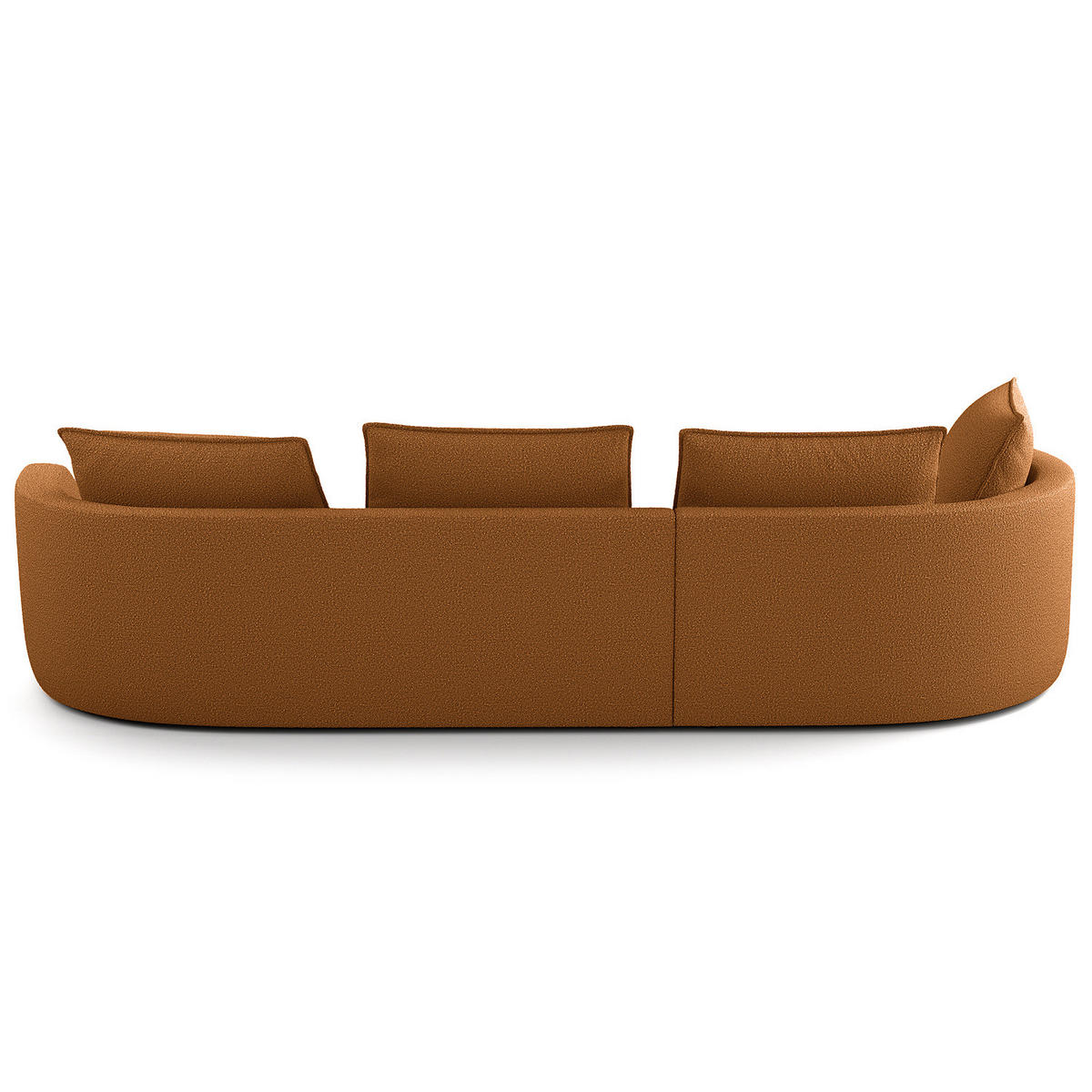 BIGSOFA - Beige/Schwarz, Kunststoff/Textil (322/82/154cm) - home24