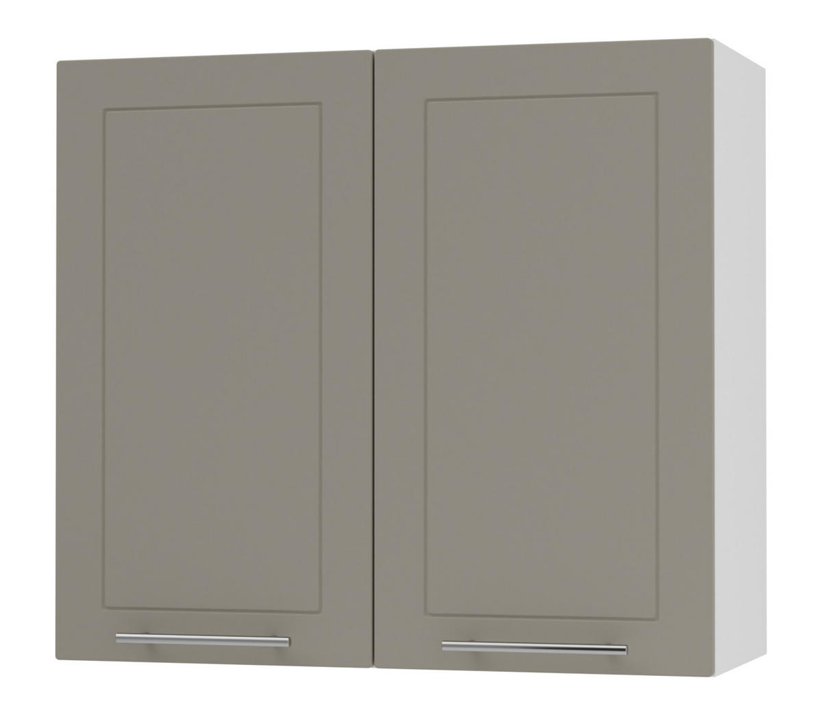 KÜCHENHÄNGESCHRANK Kvantum W3/80 Beige Matt / Weiß Matt 80 / 32,5 / 72cm - Beige/Weiß, Holz/Holzwerkstoff (80/72/32.5cm) - Feldmann-Wohnen