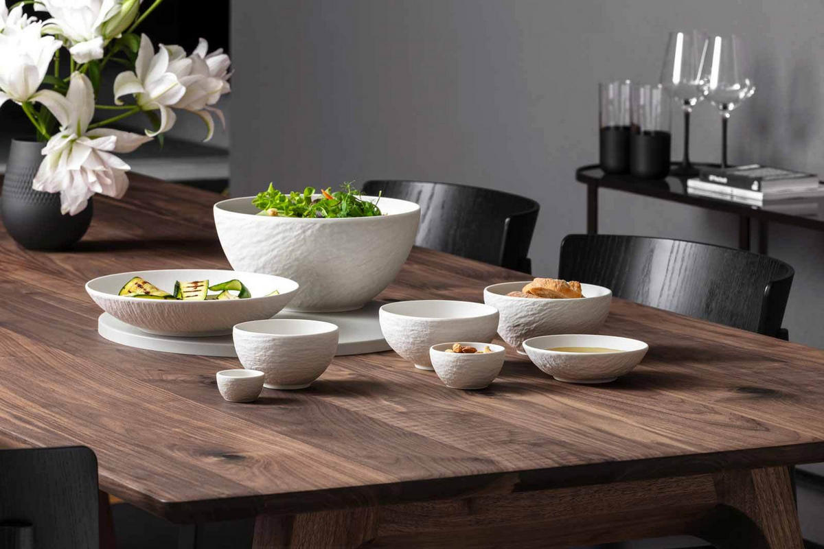 EIERBECHER Manufacture Rock Blanc weiß ø 4,8 cm 6er Set - Weiß, Keramik (4.8/2.7/4.8cm) - Villeroy & Boch