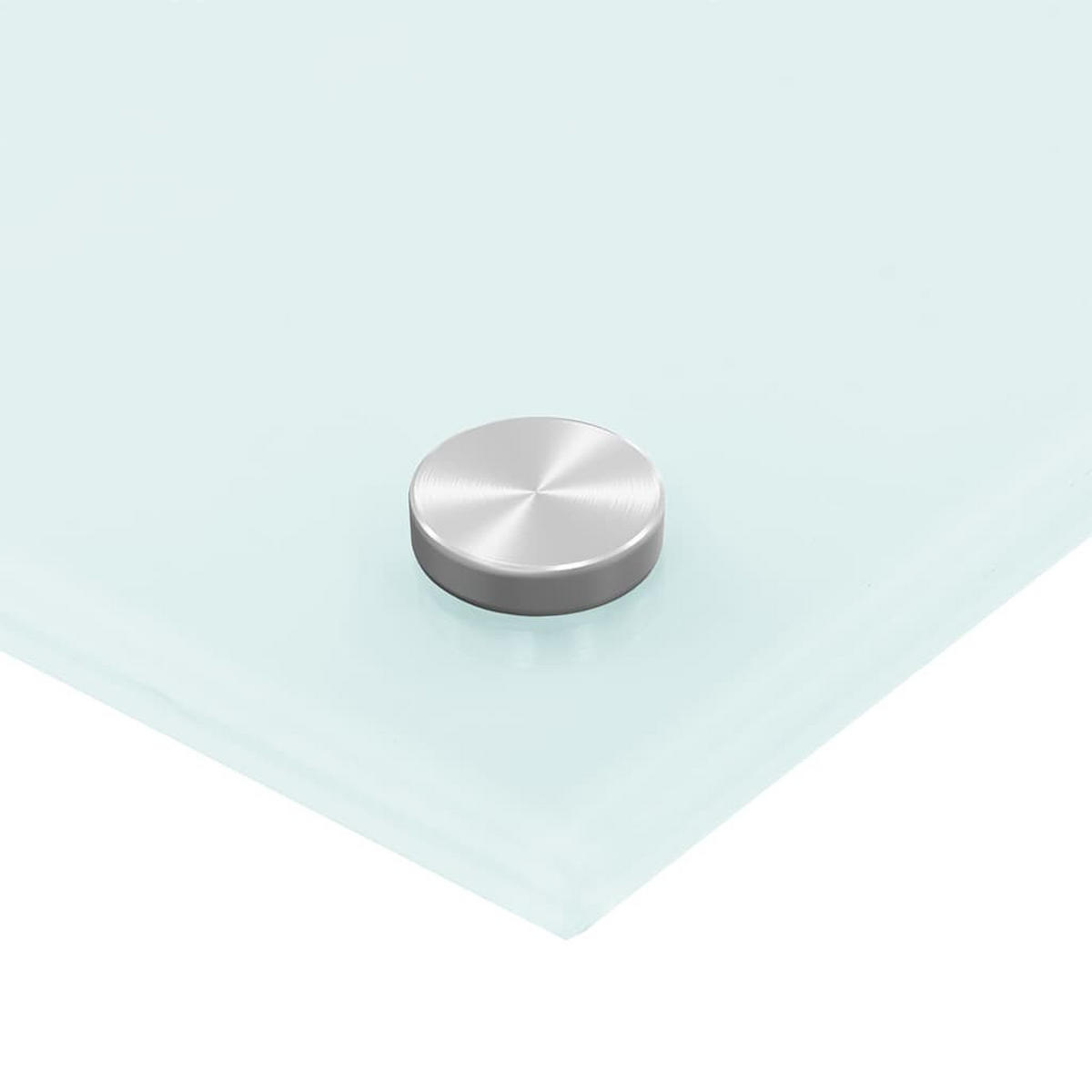 KÜCHENRÜCKWAND Glas 80x40 cm Weiß Wand-Spritzschutz - Weiß, Glas (80/40/0.6cm) - DELUKE