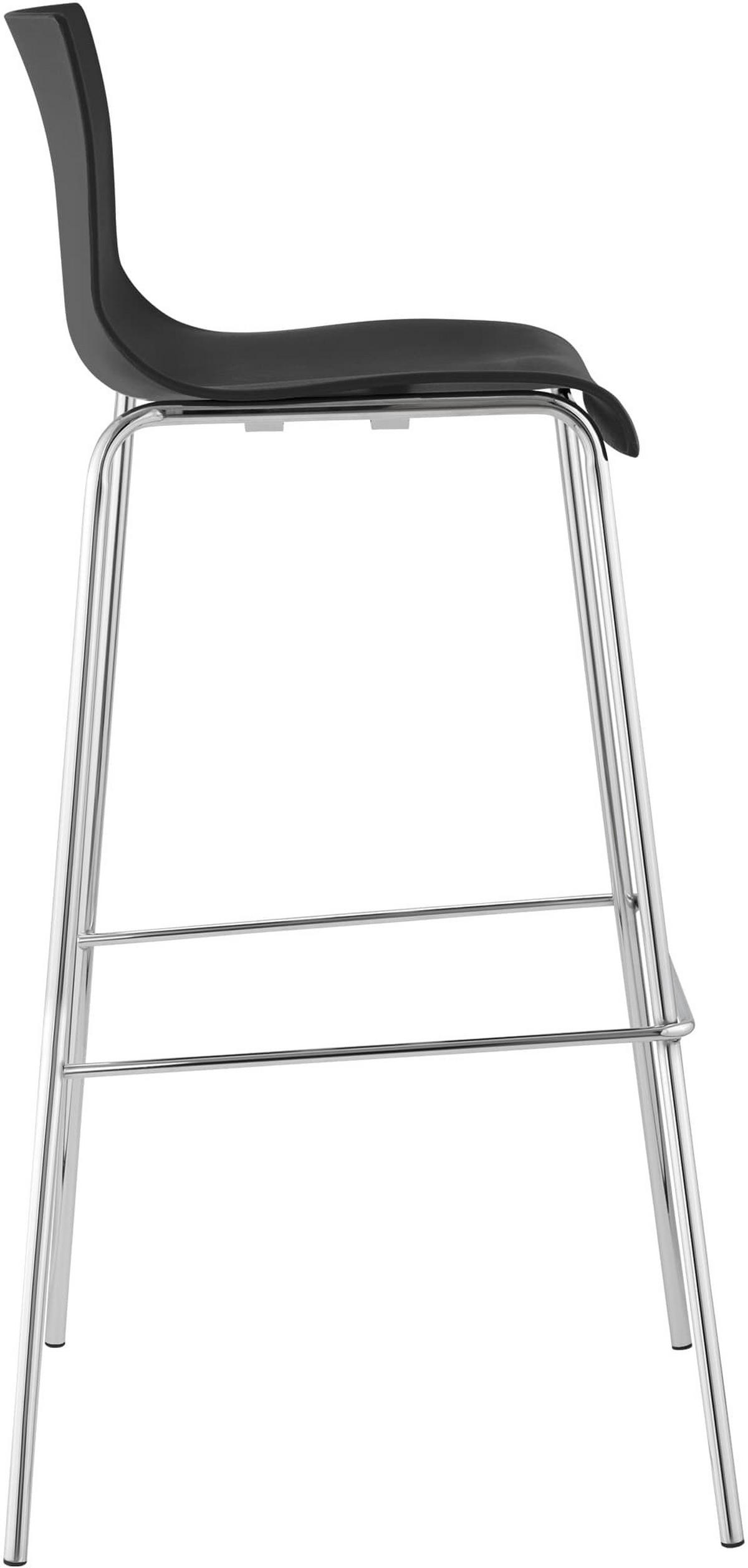BARHOCKER Hover 2er-Set 100x43x48 cm schwarz - Schwarz, Kunststoff (43/100/48cm) - furnicato