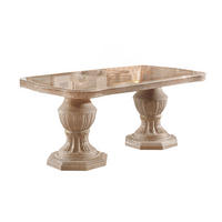 ESSTISCH BELLA in Beige/Gold 185 - 230 cm - Beige/Goldfarben, Holzwerkstoff/Kunststoff (105/185/75cm) - Interdesign24