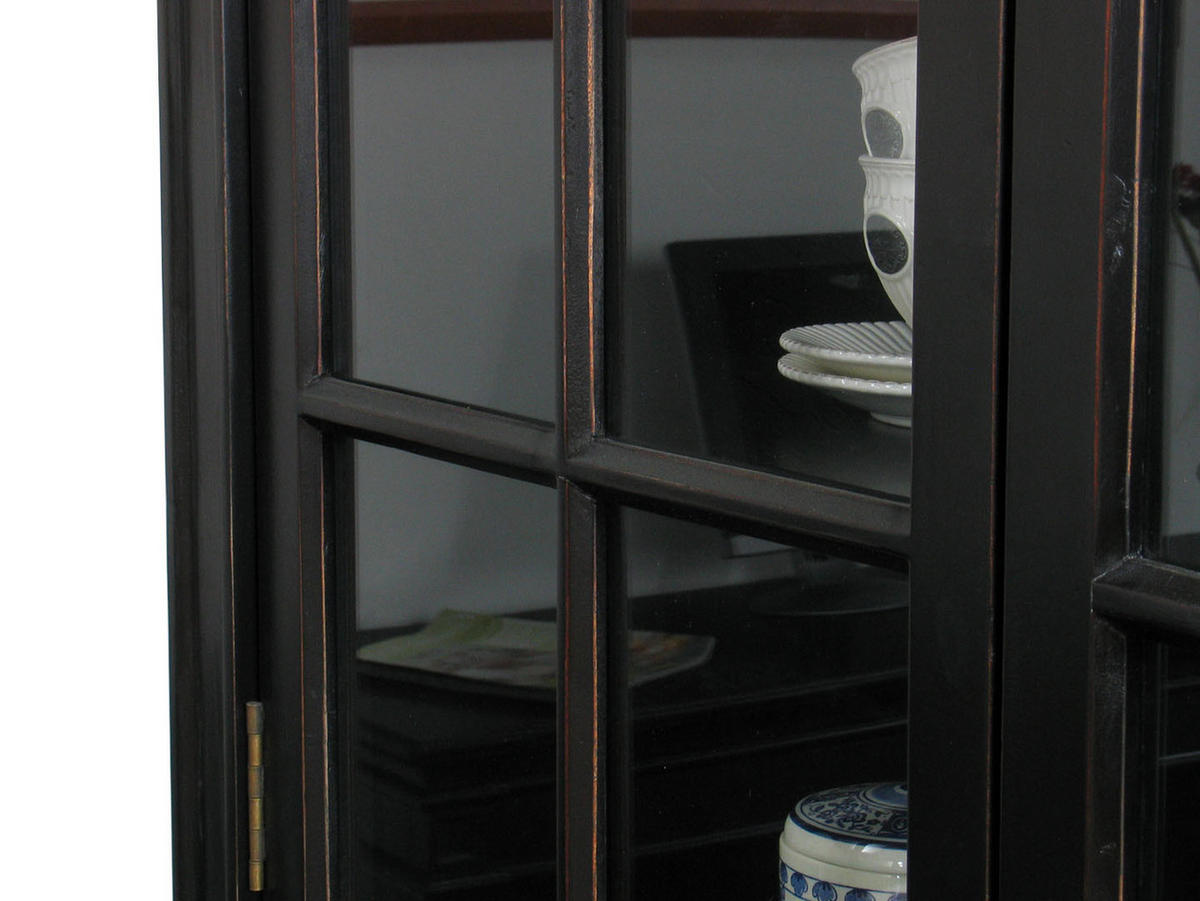 BUFFET schwarz - Schwarz, Holzwerkstoff (110/200/45cm) - ebuy24
