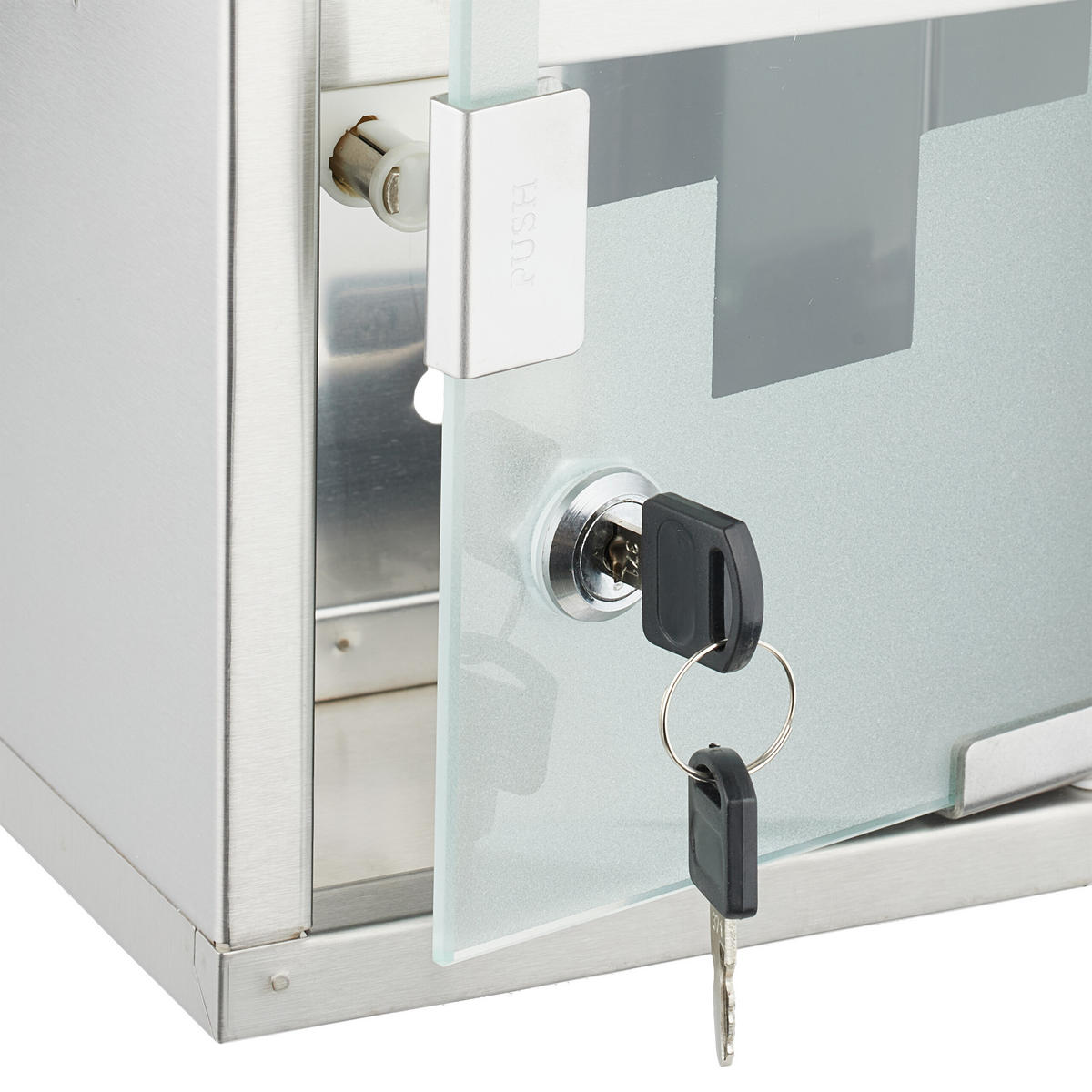 MEDIZINSCHRANK - Multicolor, Glas/Metall (18/30/12cm) - Relaxdays
