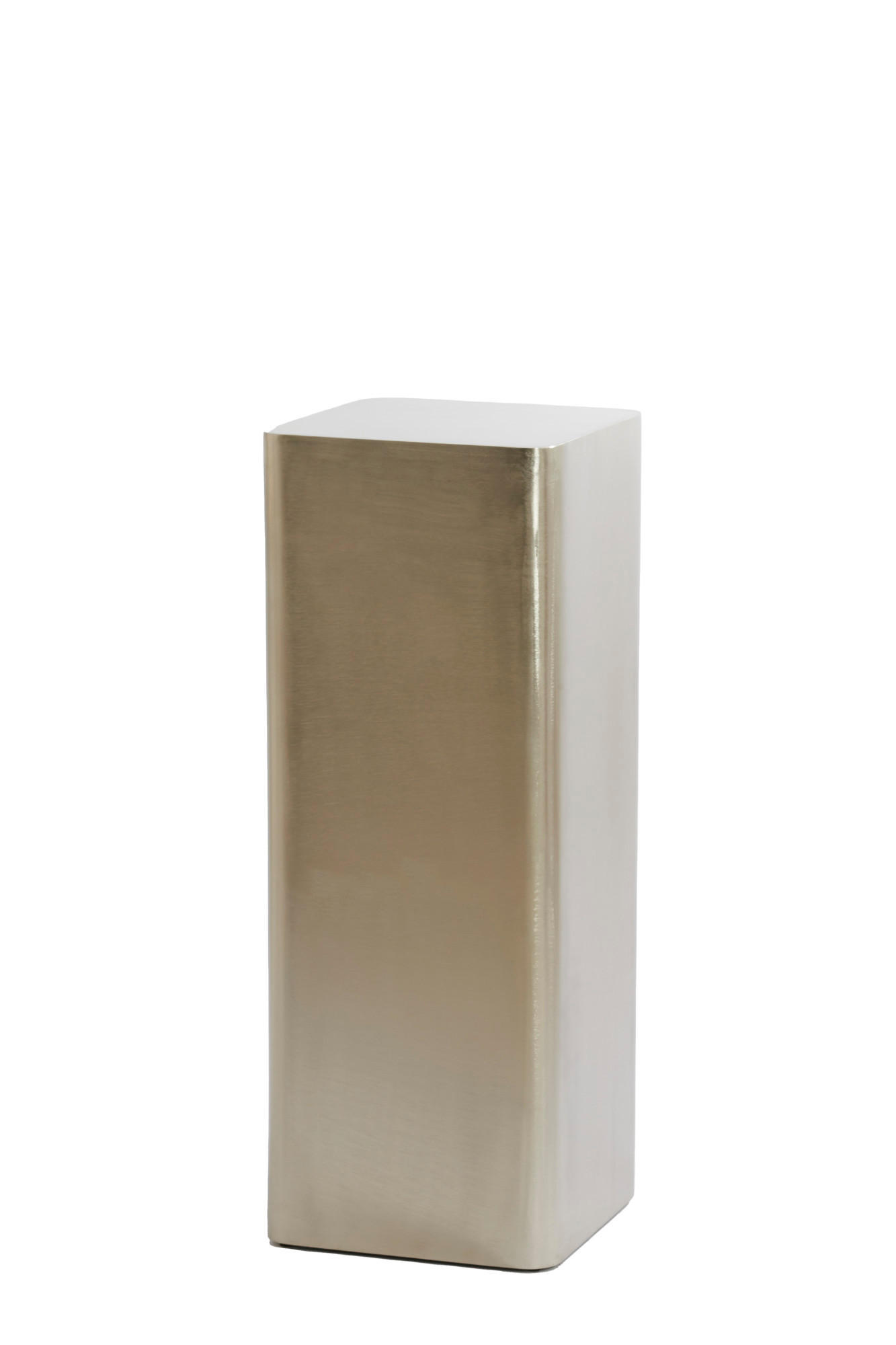 SÄULE Alurio Silber 30,5/30,5/80 cm - Silberfarben, Metall (30.5/30.5/80cm) - Light & Living