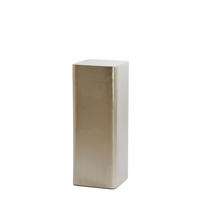 SÄULE Alurio Silber 30,5/30,5/80 cm - Silberfarben, Metall (30.5/30.5/80cm) - Light & Living