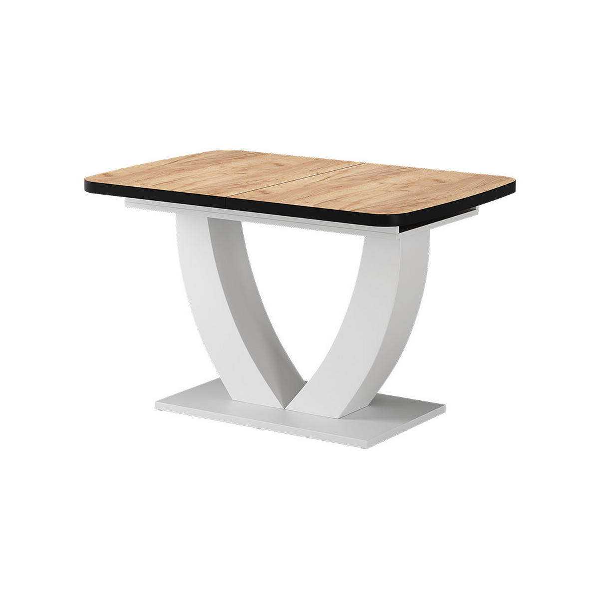 JÍDELNÍ STŮL Fenaro Zlatá síla dub/bílá - bílá/medově dubová, kompozitní dřevo (80/120/77.4cm) - Vicco