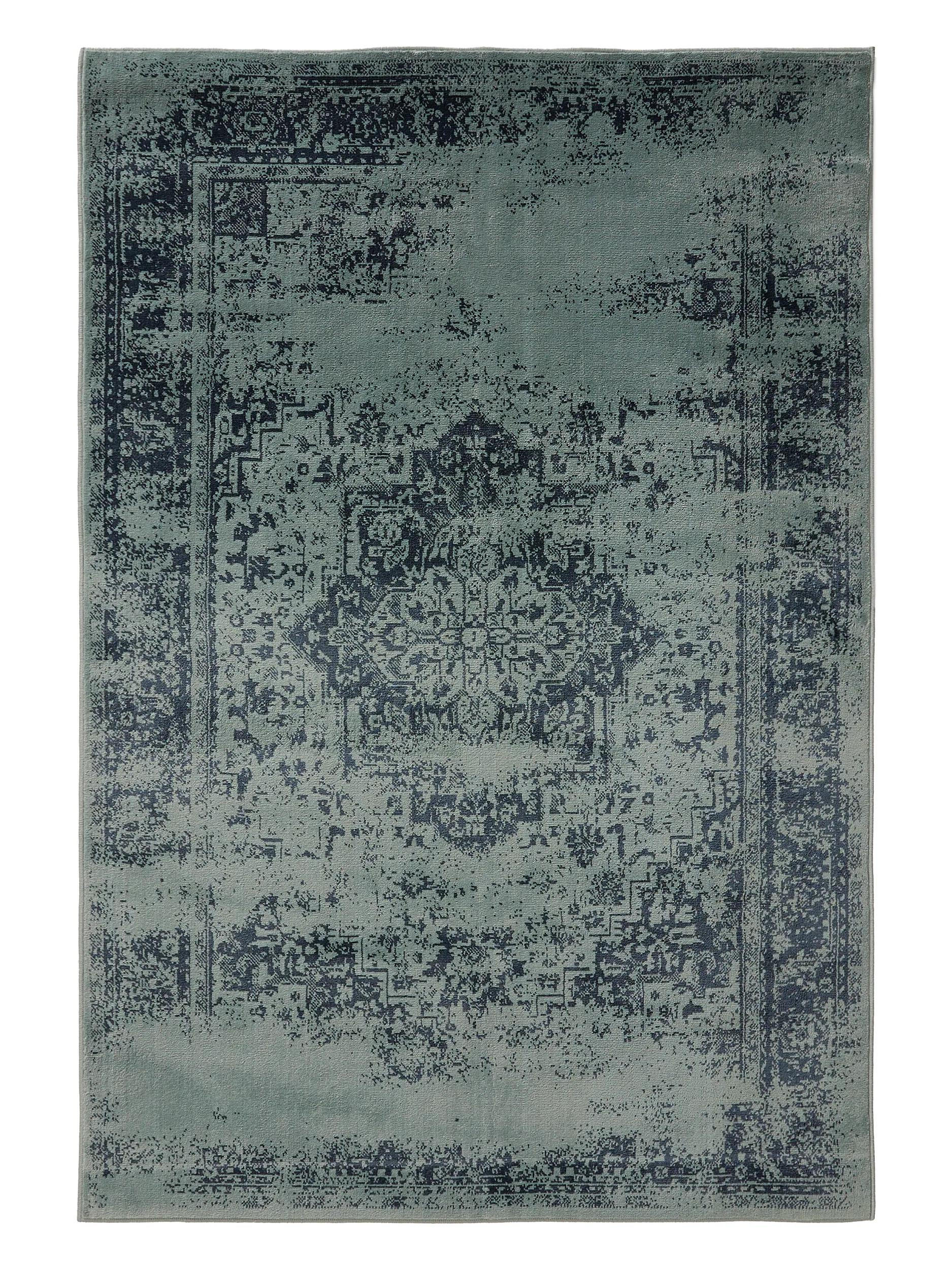 VINTAGE-TEPPICH Suki 140/200 cm - Türkis, Kunststoff (140/200cm) - benuta