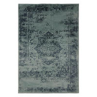 VINTAGE-TEPPICH Suki 140/200 cm - Türkis, Kunststoff (140/200cm) - benuta