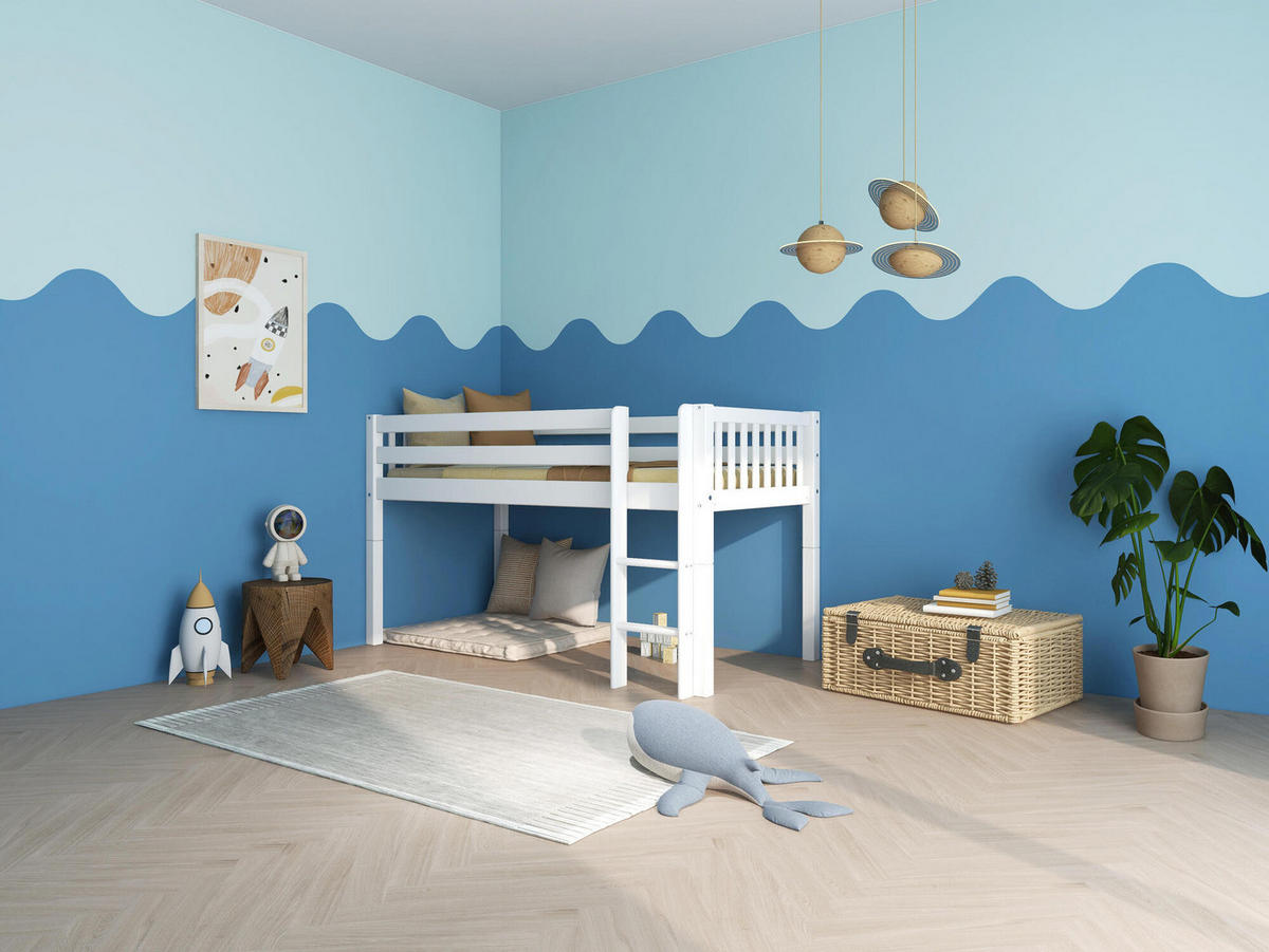 HOCHBETT NORDIC DREAM Weiß 209x106x118 cm - Weiß, Holz - FURNLUX