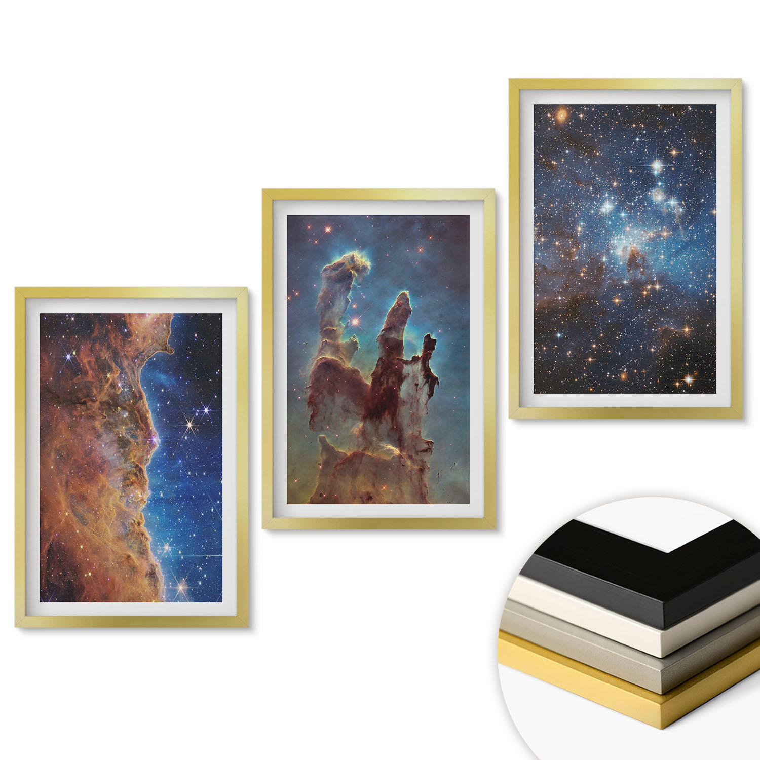 ArtPrintCave Wandbilder Gold 40x60 cm