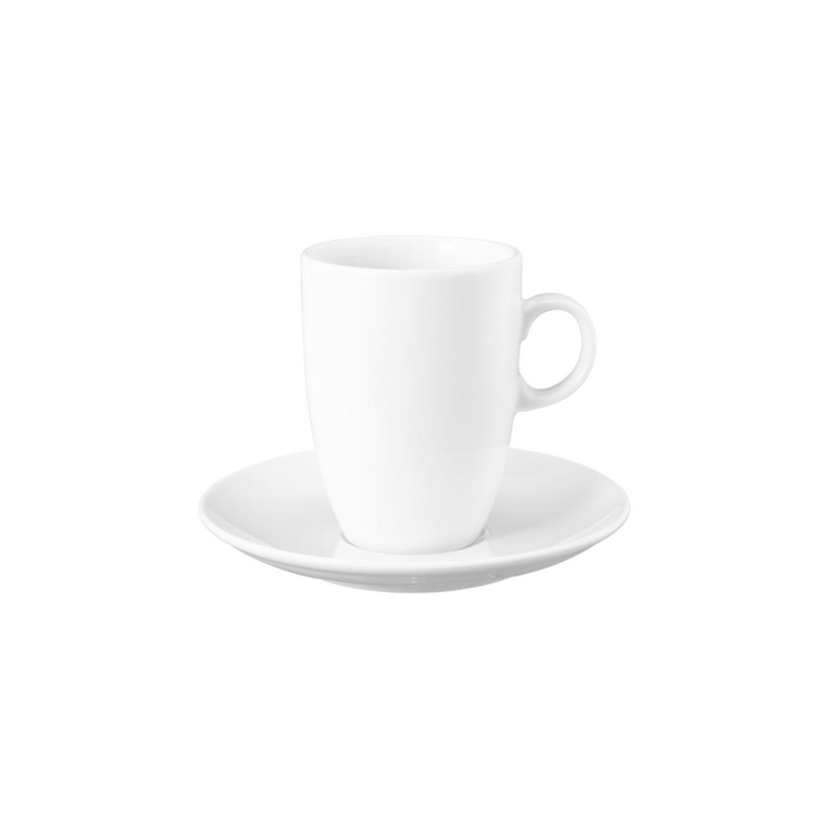 MILCHKAFFEETASSE MIT UNTERTASSE VIP. weiß 360 ml - Weiß, Keramik (360L) - Seltmann Weiden