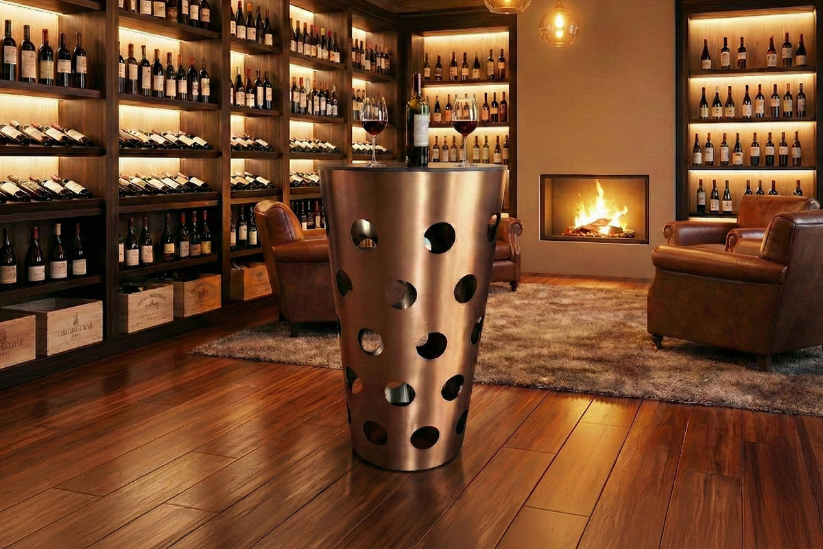 BARTISCH VINO Rosé Metall - Roségold/Rosa, Metall (65/65/111cm) - KAWOLA