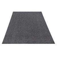 FLACHWEBTEPPICH Waschbar, einfarbig, Anthrazit, 120 x 160 cm - Anthrazit, Textil (120/160cm) - KADIMA DESIGN