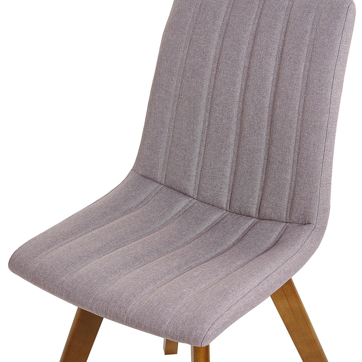 ÉTKEZŐSZÉK 2 darabos Szett Kárpit Szürke Calgary - szürke, textil/fa (48/86/56cm) - Beliani