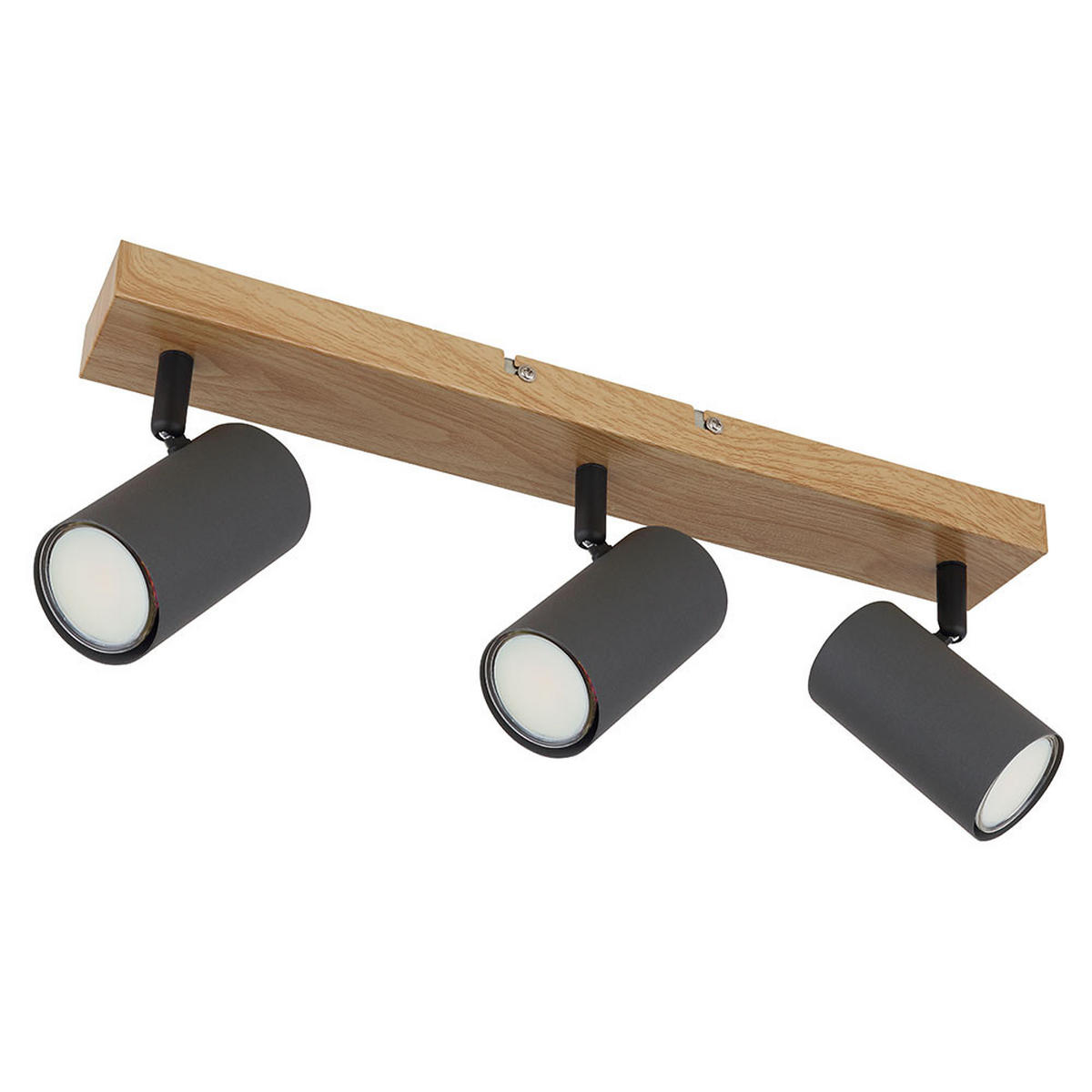 DECKENLEUCHTE Robby Holzoptik Grau - Grau, Metall (41/6/12cm) - Globo Lighting