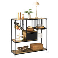 KÜCHENREGAL Vintage Braun - Naturfarben, Holzwerkstoff (100/95/33cm) - SoBuy