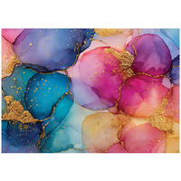 FOTOTAPETE Abstrakt Aquarell Bunt 300x210 cm - Multicolor, Papier (300/210cm) - Wallarena