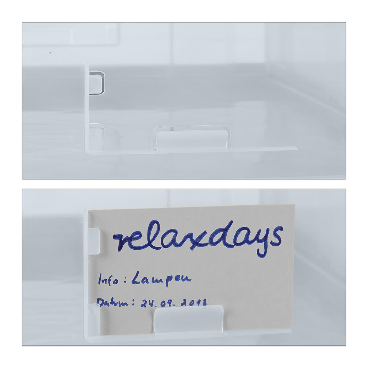 TRANSPORTBOX - Transparent, Kunststoff (59.5/31.5/39.5cm) - Relaxdays