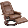 RELAXSESSEL Drehbar - Braun, Kunststoff (87/100/78cm) - HOMCOM